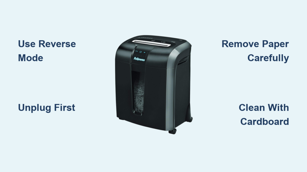 How to Unjam Fellowes Paper Shredder