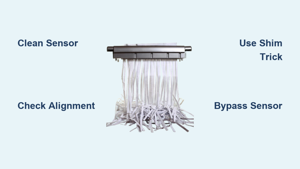 Fix Paper Shredder Sensor Not Working