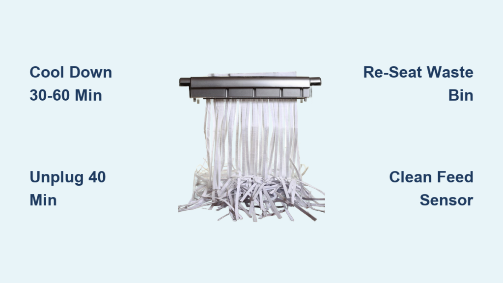 How to Reset a Paper Shredder